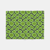 Zwarte en groene snakeskin fleece deken (Voorkant (Horizontaal))