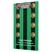 Zwarte en groene streep, Basketball Coach, naam Klembord (Links)