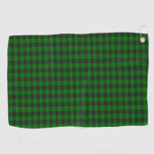 Zwarte en groene vlecht golfhanddoek (Horizontaal)