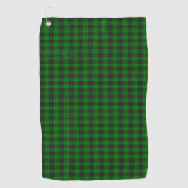 Zwarte en groene vlecht golfhanddoek