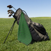 Zwarte en groene vlecht golfhanddoek (Groen)
