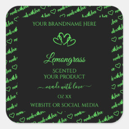 Zwarte en groene woorden Cloud Product Labels hart