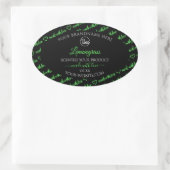 Zwarte en groene Word Cloud Product Labels toevoeg (Tas)