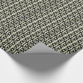 Zwarte en ivoren kant cadeaupapier (Hoek)