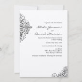 Zwarte en ivoren sieruitvindingen kaart (Voorkant)