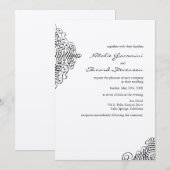 Zwarte en ivoren sieruitvindingen kaart (Voorkant / Achterkant)