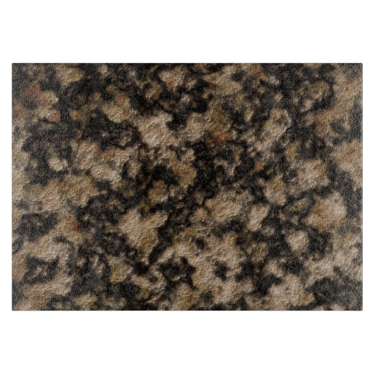 Zwarte en karamelkleurige faux Granite Stone Textu Snijplank (Voorkant)