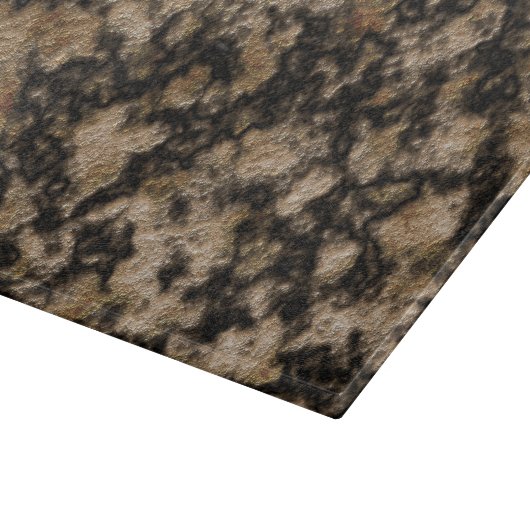 Zwarte en karamelkleurige faux Granite Stone Textu Snijplank (Hoek)