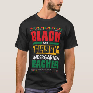 Zwarte en Klasse Kleuterleraar Zwarte Geschiedenis T-shirt