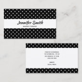 Zwarte en kleine witte bloedwand massage-therapist visitekaartje (Voorkant / Achterkant)