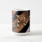 Zwarte en koperen gereedschap keramische mok voor  (Center)