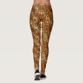 Zwarte en koperen Halloween Leggings (Achterkant)