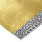 Zwarte en Metallic Gouden Tafelloper (Hoek)