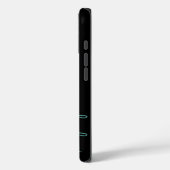 Zwarte en Mint Vert Manuscript Naam & het Geval va Case-Mate iPhone Case (Achterkant / Links)