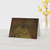 Zwarte en mooie paardendag kaart (Gele Bloem)