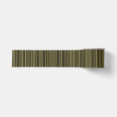 Zwarte en Olijfgroene Strepen Grosgrain Lint (Voorkant)