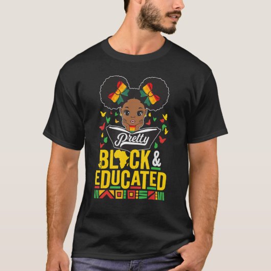  zwarte en opgeleide Afrikaanse geschiedenismaand  T-shirt (Voorkant)