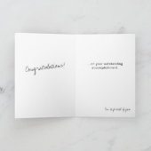 Zwarte en opgeleide Kaart van Bachelor van 2022 Af (Binnen)