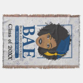 Zwarte en opgeleide master's persoonlijke klasse deken (Voorkant)