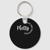  zwarte en opgeleide Sticker 2 Sleutelhanger (Voorkant)