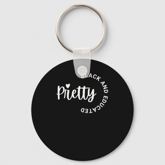 zwarte en opgeleide Sticker 2 Sleutelhanger (Voorkant)