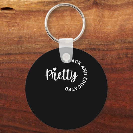  zwarte en opgeleide Sticker 2 Sleutelhanger (Voorkant)