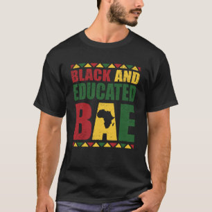 Zwarte en opgeleide zwarte geschiedenis maand Afri T-shirt