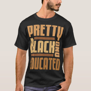 zwarte en opgeleide zwarte geschiedenis maand BLM T-shirt