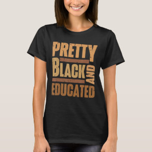 zwarte en opgeleide zwarte geschiedenis maand BLM T-shirt