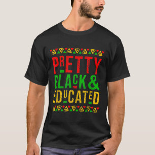zwarte en opgeleide zwarte geschiedenis maand voo t-shirt