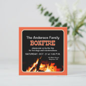 Zwarte en Oranje brandpartij Kaart (Staand voorkant)