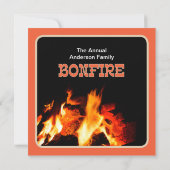 Zwarte en Oranje brandpartij Kaart (Achterkant)