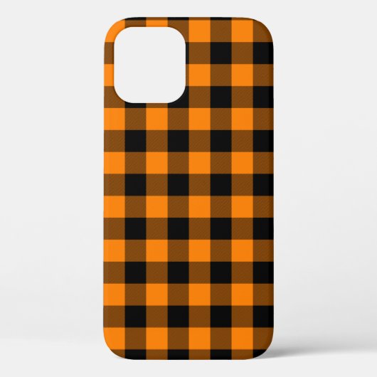 Zwarte en Oranje buffelcontrole Case-Mate iPhone Case (Achterkant)