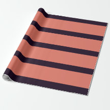 Zwarte en Oranje Cool Tone Pencil Stripes