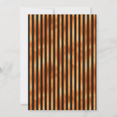 Zwarte en Oranje Floral Gothic Rehearsal Dinner Kaart (Achterkant)