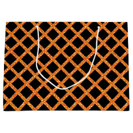 ZWARTE EN ORANJE GLITTER KIJKEN HALLOEEN GROOT CADEAUZAKJE