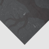 Zwarte en Oranje Halloween volle maan Tissuepapier (Detail)