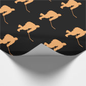 ZWARTE EN ORANJE HOCKEY CADEAUPAPIER (Hoek)