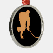 ZWARTE EN ORANJE METALEN ORNAMENT (Rechts)