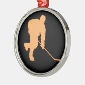 ZWARTE EN ORANJE METALEN ORNAMENT (Links)