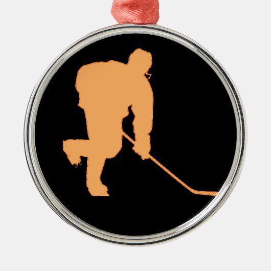 ZWARTE EN ORANJE METALEN ORNAMENT (Voorkant)