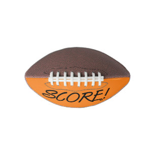 Zwarte en oranje mini voetbal scoren american football