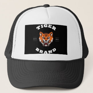 Zwarte en Oranje professionele tijger Trucker Pet