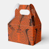 Zwarte en Oranje skeletten - Haringvrije doos Bedankdoosjes (Achterkant)