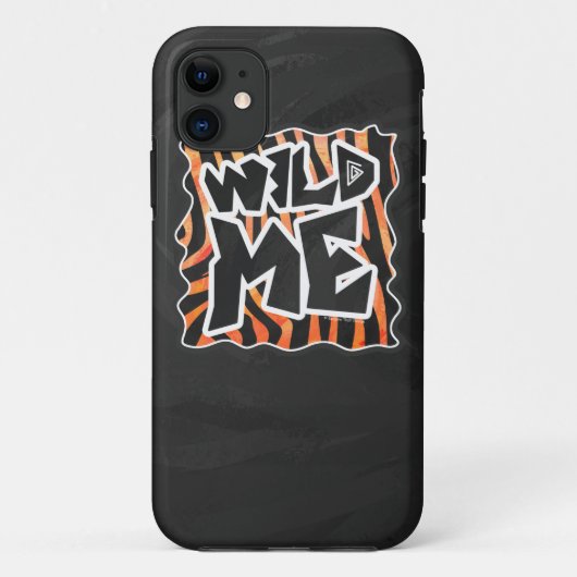 Zwarte en Oranje wilde Zebra Case-Mate iPhone Case (Achterkant)