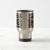 Zwarte en Oranje wilde Zebra Reisbeker (Center)