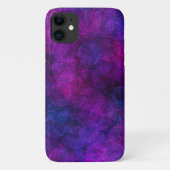 Zwarte en Paarse Abstracte bubbels Case-Mate iPhone Case (Achterkant)