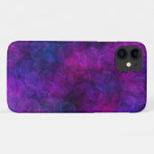 Zwarte en Paarse Abstracte bubbels Case-Mate iPhone Case (Achterkant (horizontaal))