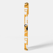 Zwarte en paarse bloemen, opvallende kunst Case-Mate iPhone case (Achterkant / Rechts)