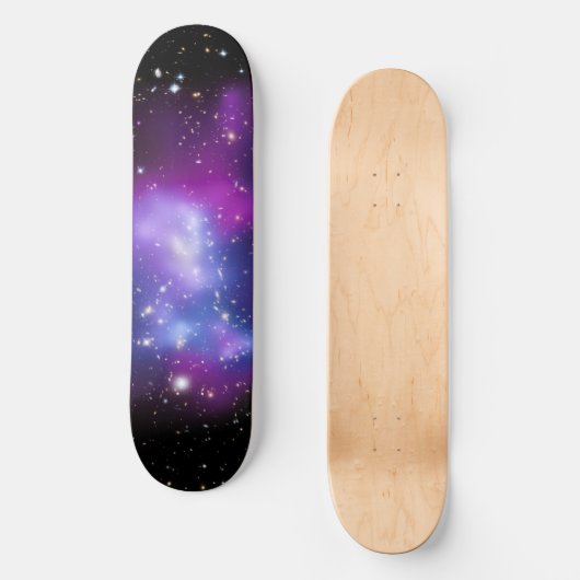 Zwarte en Paarse Celestial Space Foto Persoonlijk Skateboard (Voorkant)